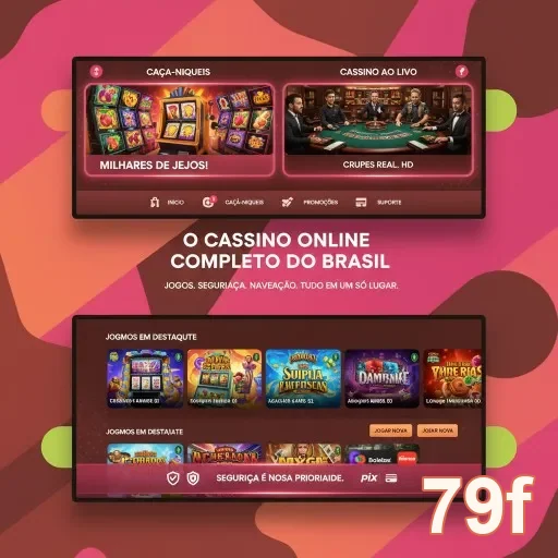 Ilustração de Acesse o cassino online 79f com segurança e rapidez